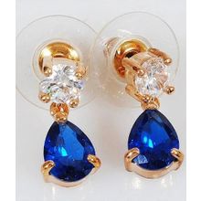 Серьги со шпинелью "Капля"