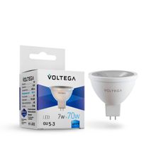Voltega Лампа светодиодная Voltega GU5.3 7W 4000К прозрачная VG2-S1GU5.3cold7W 7063 ID - 234555