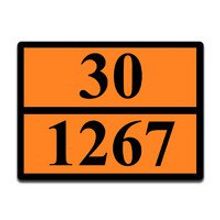 Оранжевая табличка опасный груз 30-1267 (нефть сырая)
