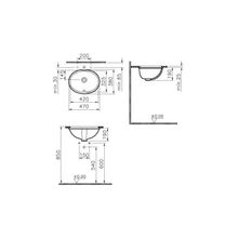 VitrA Arkitekt 6039B003-0012, 42 см, встроенная снизу