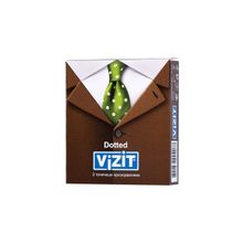 VIZIT Презервативы с точечками VIZIT Dotted - 3 шт.