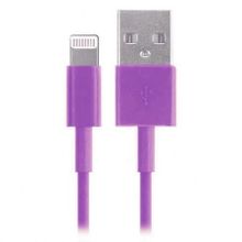 Кабель USB 2.0 Am=>Apple 8 pin Lightning, 1.2 м, фиолетовый, SmartBuy (iK-512c violet)