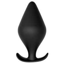 Черная анальная пробка PLUG WITH T-HANDLE - 14,6 см. Черный