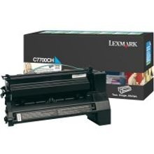 Тонер-картридж LEXMARK C770 772 (голубой, 10 000 стр, RP) C7700CH