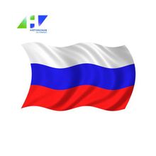 Флаг России, искусственный шелк, 90х135см