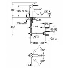 Lineare 32109001 смеситель Grohe для раковины