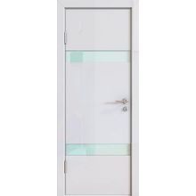  Двери "модерн" 502 al6 белый глянец сатин алюминиевая кромка до