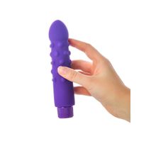 A-toys Фиолетовый вибратор с шишечками - 17 см. (фиолетовый)