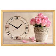 Настенные часы из песка Династия 03-160 Букет роз