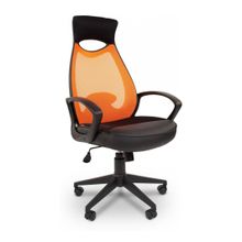 Кресло для руководителя Chairman 840 оранжевый черный