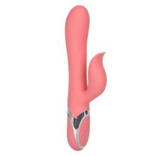 California Exotic Novelties Коралловый перезаряжаемый вибратор-кролик Enchanted Tickler (коралловый)