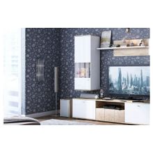 Алмаз. Любимый дом Фиджи Тумба под ТВ 2000 (Дуб Золотой Белый)