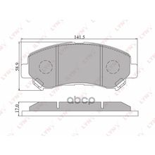 Колодки Тормозные Дисковые | Перед | LYNXauto арт. BD5711