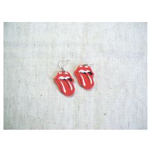 Серьги с логотипом the rolling stones