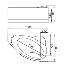 Акриловая ванна Gemy G9009 B R