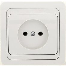Розетка ЛОНДОН, скрытый монтаж, белый |  код. EER10-022-10C |  EKF