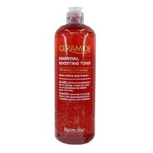 Тонер-бустер укрепляющий с керамидами FarmStay Ceramide Essential Boosting Toner 500мл