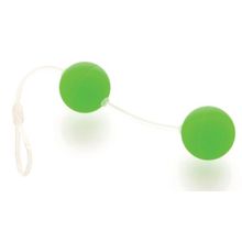 Sexus Зеленые вагинальные шарики на прозрачной сцепке