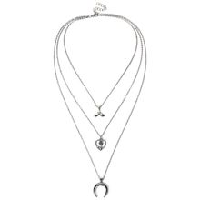 Многослойное колье "Перо" (арт. 81025-2)