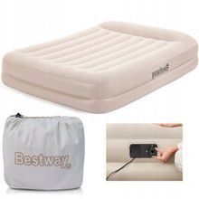 Двуспальная надувная кровать Bestway 67696 Tritech Airbed + насос (203х152х42см)