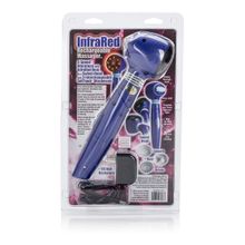 California Exotic Novelties Синий вибромассажёр с 3 сменными насадками Infrared Rechargeable Massager (синий)