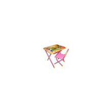 Набор мебели Дэми №3 Чебурашка стол, стул, розовый
