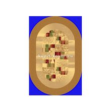 Люберецкий ковер Супер акварель 98510-65-беж-овал, 1.5 x 3