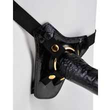 Pipedream Чёрный с золотом женский страпон Designer Strap-On