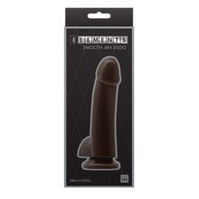 NS Novelties Коричневый гладкий фаллоимитатор на присоске с мошонкой Smooth 4 Inch Dildo - 14,6 см. (коричневый)