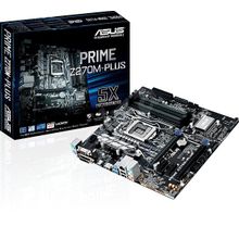 Материнская плата asus prime z270m-plus, z270, socket 1151, ddr4, microatx