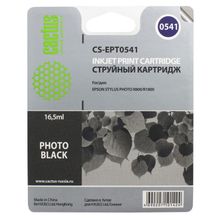 Картридж струйный Cactus CS-EPT0541 черный для Epson Stylus Photo R800 R1800 (16.2мл)