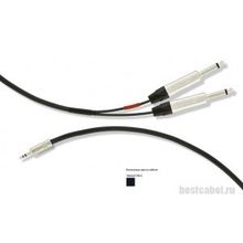 Кабель Jack 3.5 - 2 Jack 6.3 mono MrCable AYJMJ-05-HS 5м