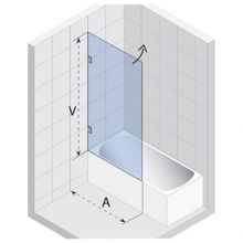 Шторка для ванной Riho Scandic (GC59200) (95x150)