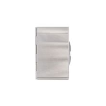 031-620006 - Футляр для визиток 65 х 97мм металл никель, гравировка линии