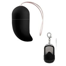 Чёрное радиоуправляемое виброяйцо Vibrating G-spot Egg medium (79985)