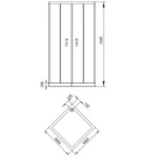 Душевой уголок Aquanet Alfa Cube 1001-12 (100x100)