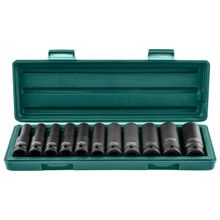 Jonnesway Набор головок торцевых ударных глубоких Jonnesway S03AD4111S 1 2DR, 10-24 мм, 11 предметов