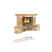 Угловая облицовка (камин)  Bella Italia Sewilla (Белла Италия Севилья, каминокомплект с топкой)