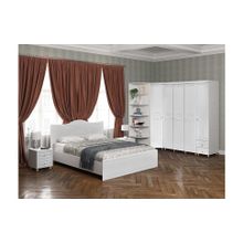 Система Мебели Спальня Монако-3 белое дерево