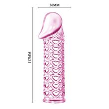 Bior toys Закрытая розовая насадка-фаллос Penis sleeve - 11,7 см. (розовый)