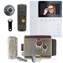 Tantos ✔ Видеодомофон с замком Tantos Elly с трубкой + Walle+, со считывателем Tm