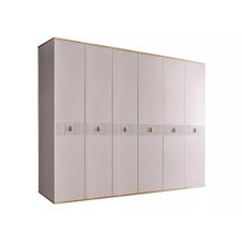 Ярцево Шкаф 6-ти дв. (без зеркал) для платья и белья Римини Соло РМШ2 6(s) слоновая кость золото ID - 313122