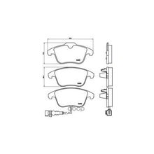 Колодки Тормозные Дисковые | Перед | Vw Tiguan (5n_) 2.0 Tfsi 4motion 09.2007 -  <=> Vw Tiguan (5n_) 1.4 Tsi 4motion 09.2007 - Brembo арт. P85112