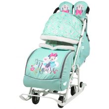 Санки - коляска Ника Детям Disney Baby 2 с выкатными колесами