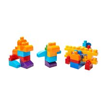 Mega Bloks 80 деталей в сумке First Builders голубой