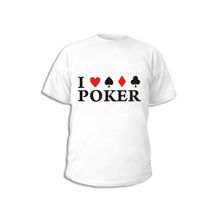 Футболка I love poker