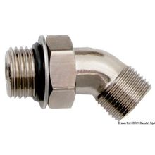 Osculati 45° swivel fitting for Ultraflex pompes, 45.290.30