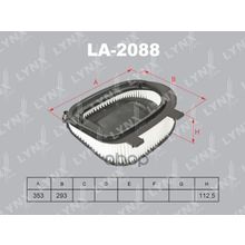 Фильтр Воздушный Bmw X3 10-   X5 10-   X6 10- LYNXauto арт. LA2088