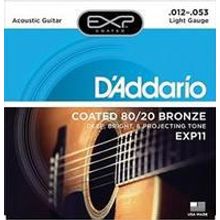 EXP11 COATED 80 20 Струны для акустической гитары Light12-53 D`Addario