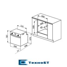 Встраиваемый газовый духовой шкаф Korting OGG 741 CRN